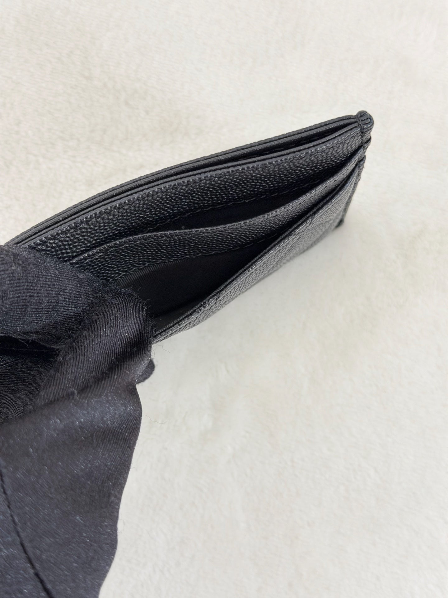 CHANEL Double-C Leather Wallet