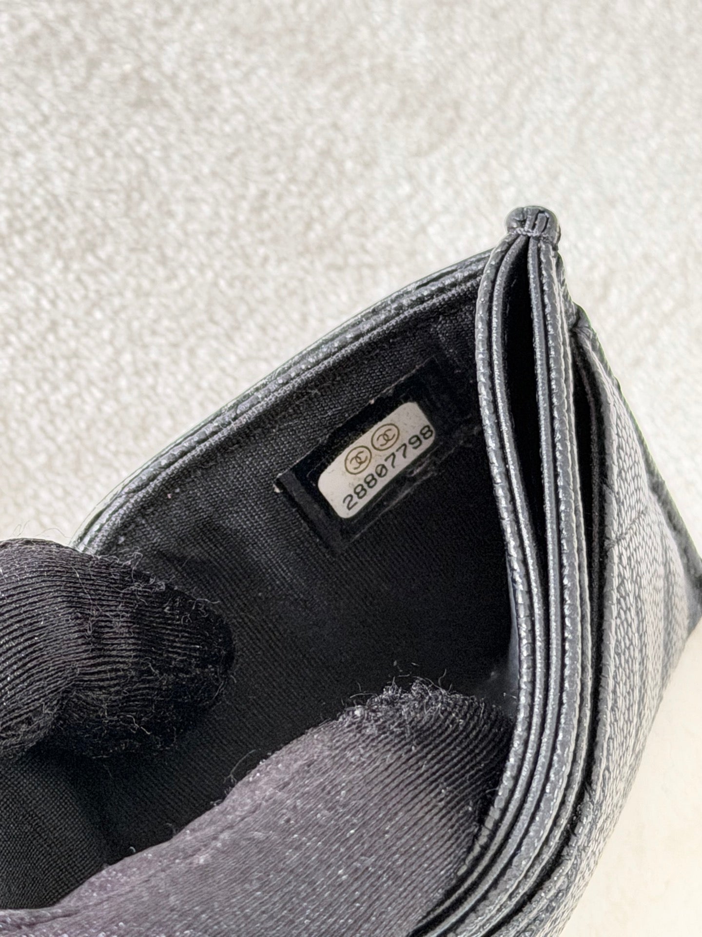 CHANEL Double-C Leather Wallet