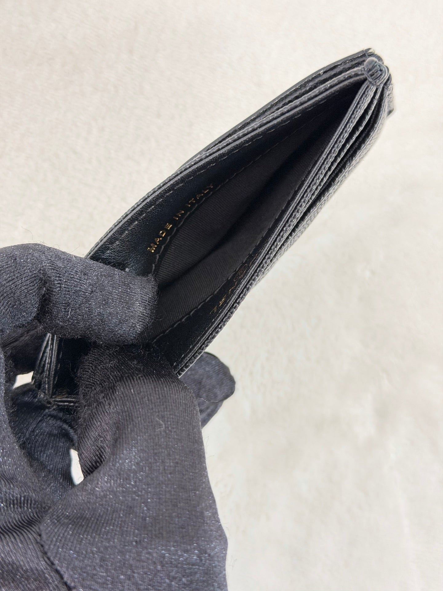 CHANEL Double-C Leather Wallet