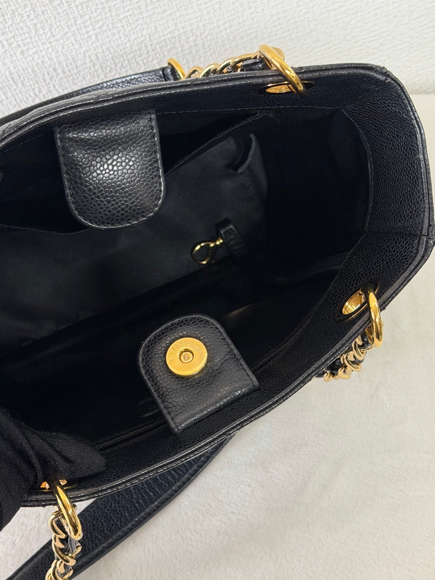 CHANEL Quilted Geuine GST Tote bag