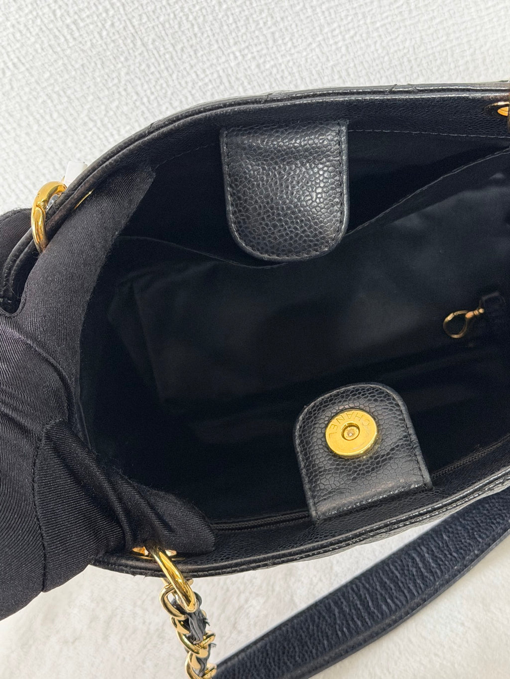 CHANEL Quilted Geuine GST Tote bag