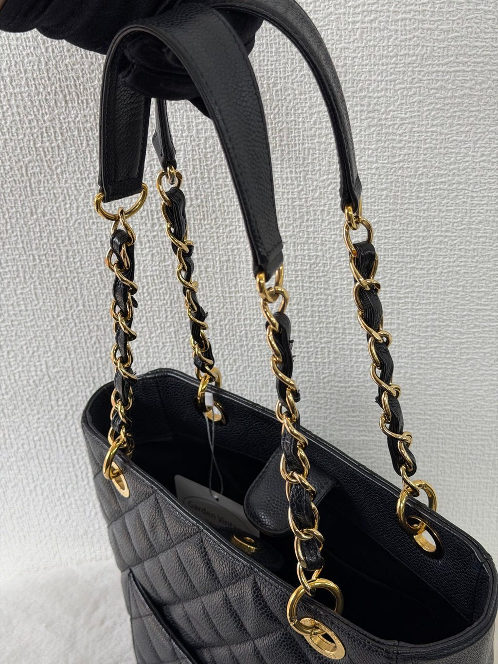 CHANEL Quilted Geuine GST Tote bag