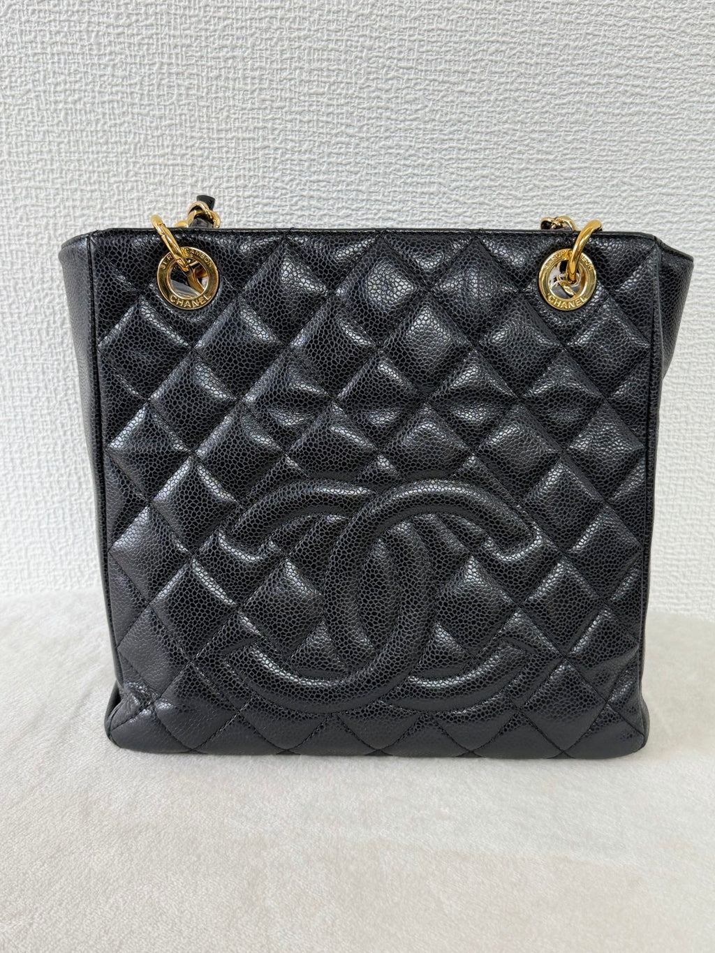 CHANEL Quilted Geuine GST Tote bag