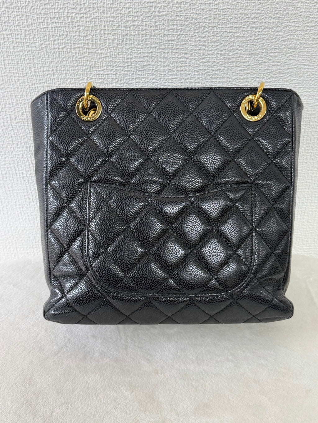 CHANEL Quilted Geuine GST Tote bag