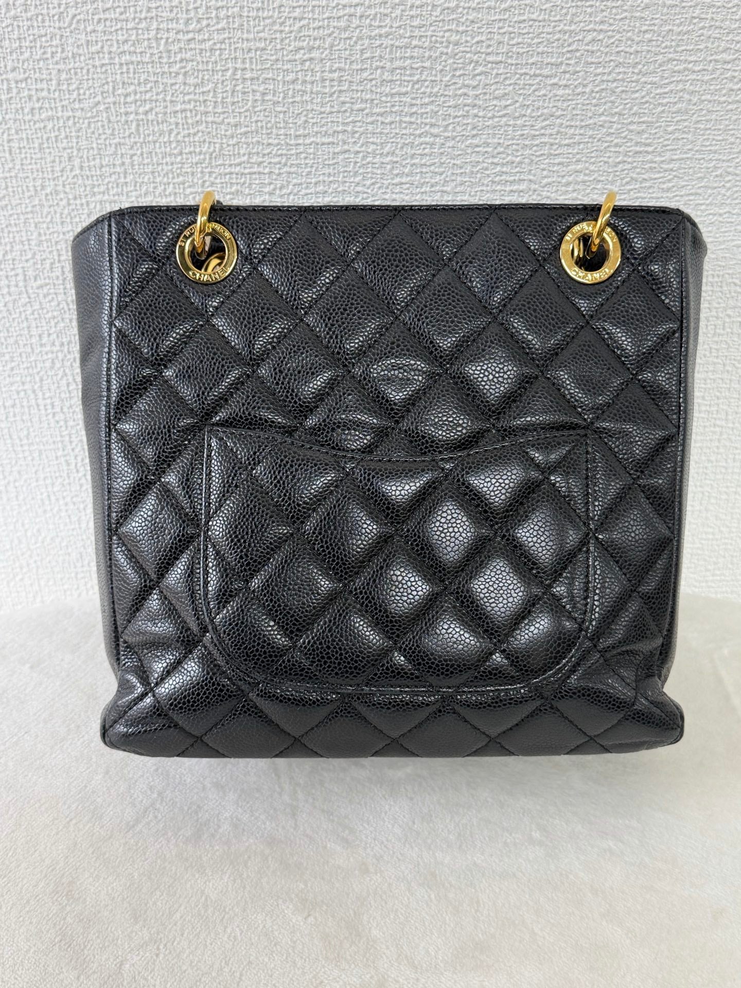 CHANEL Quilted Geuine GST Tote bag