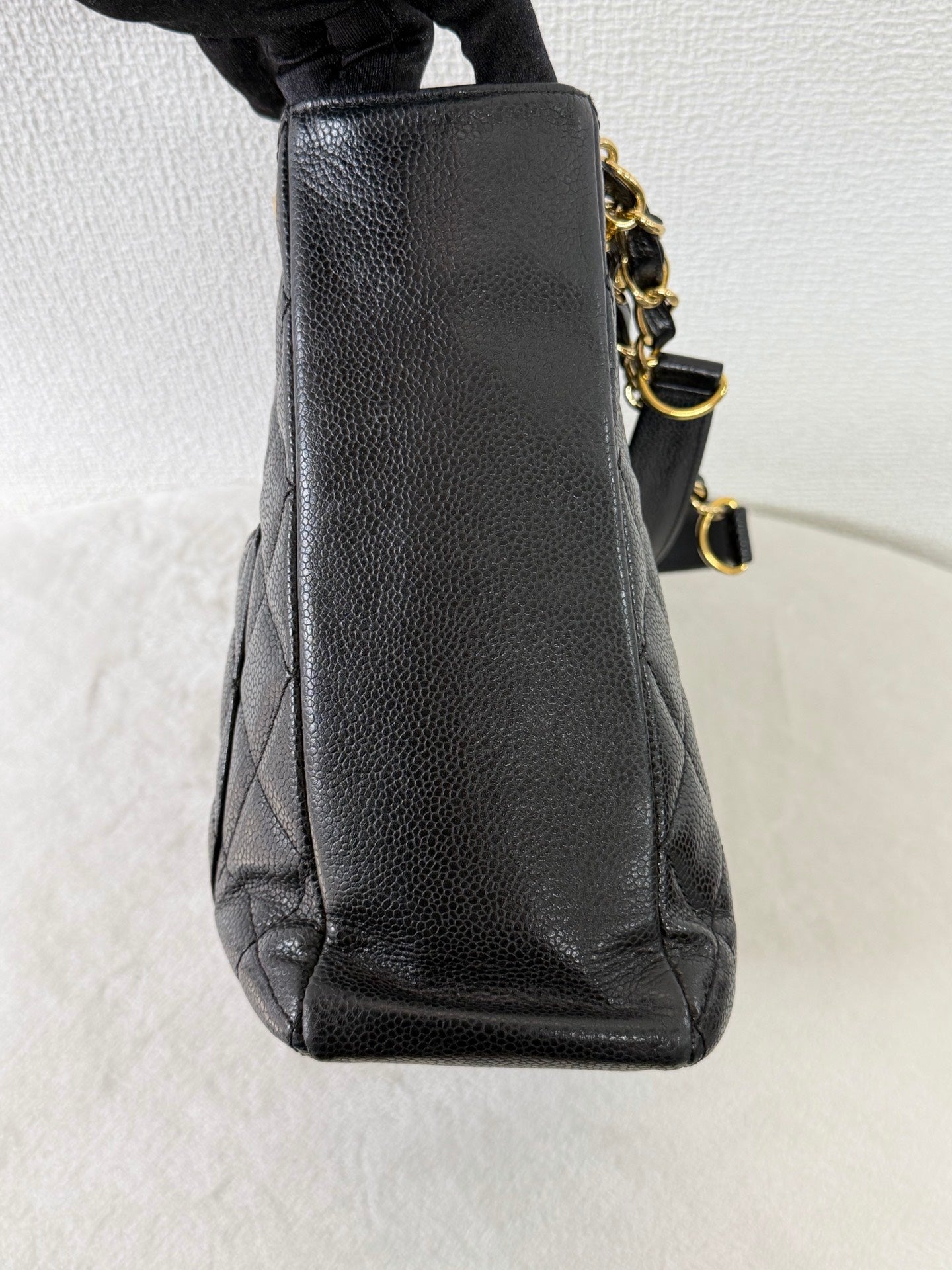 CHANEL Quilted Geuine GST Tote bag