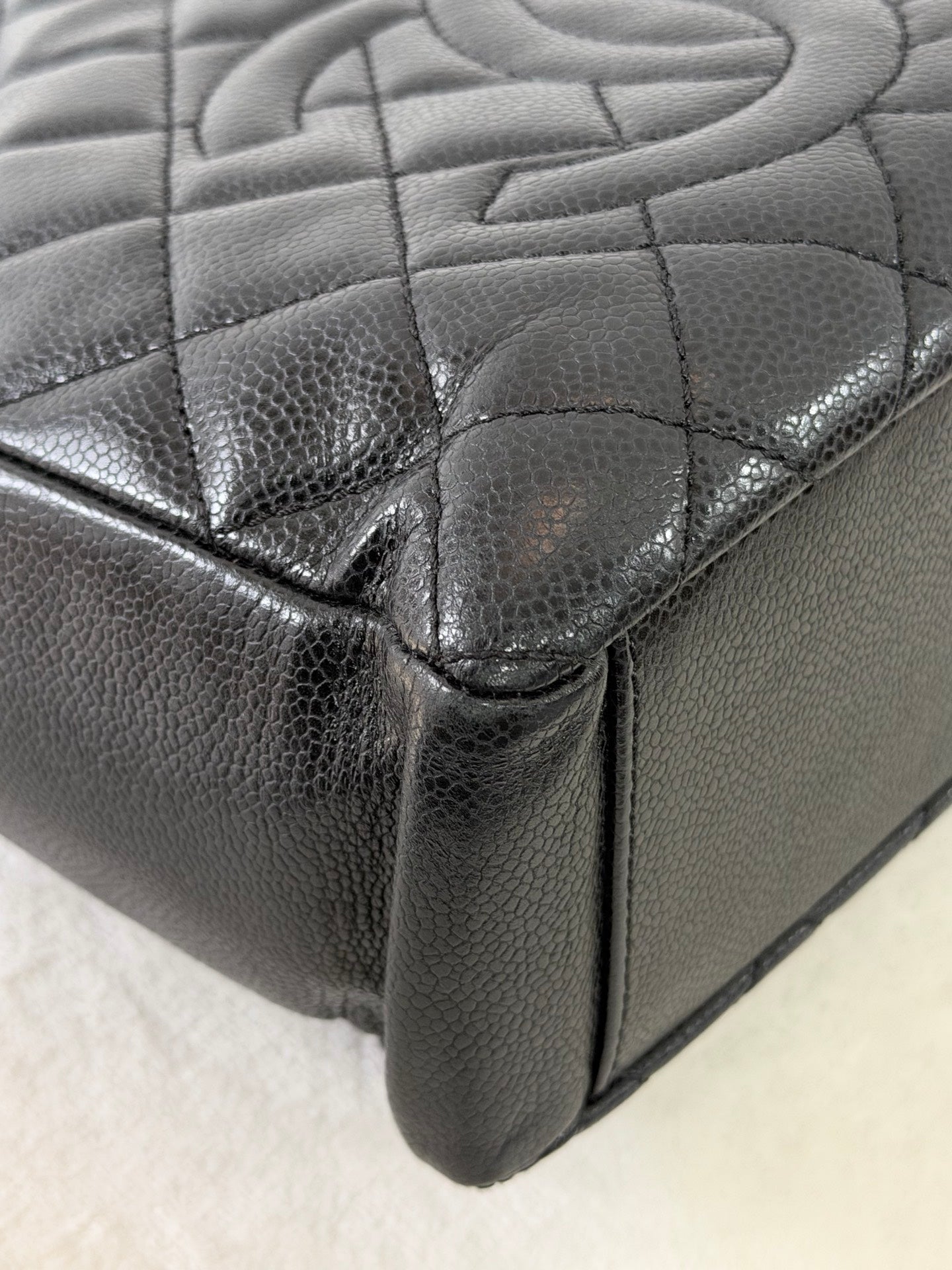 CHANEL Quilted Geuine GST Tote bag