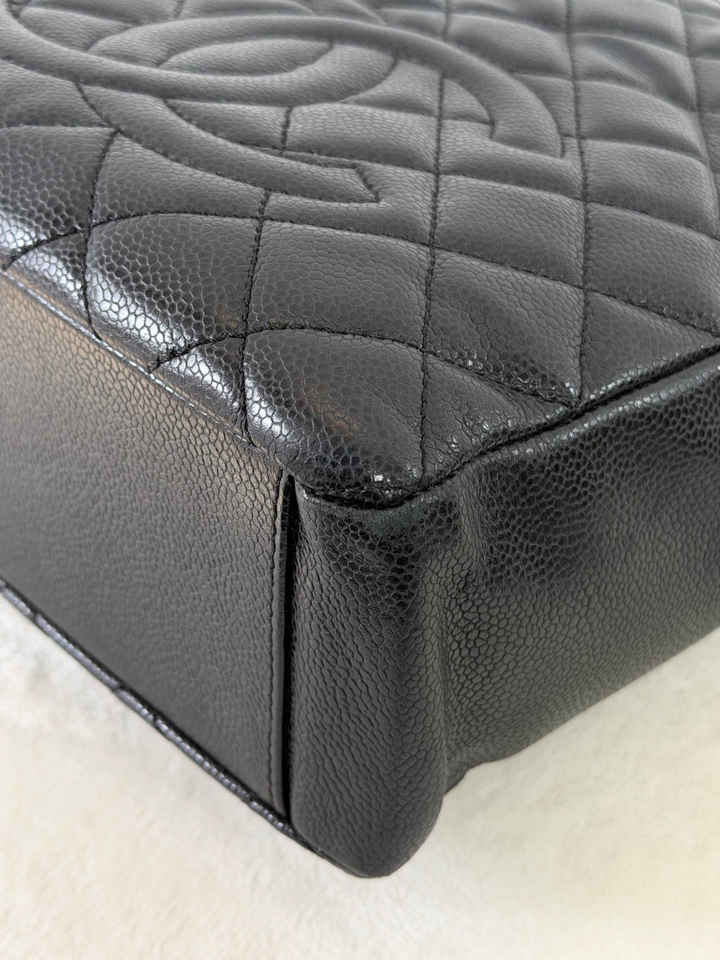 CHANEL Quilted Geuine GST Tote bag
