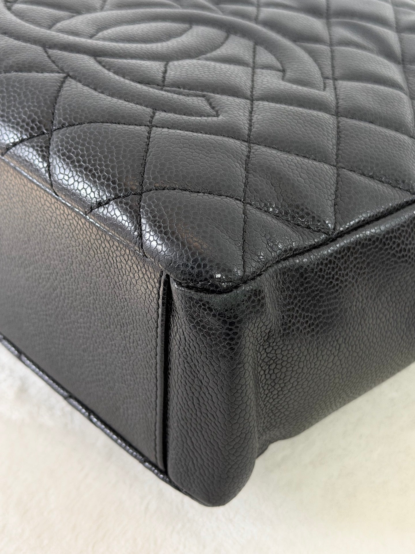 CHANEL Quilted Geuine GST Tote bag