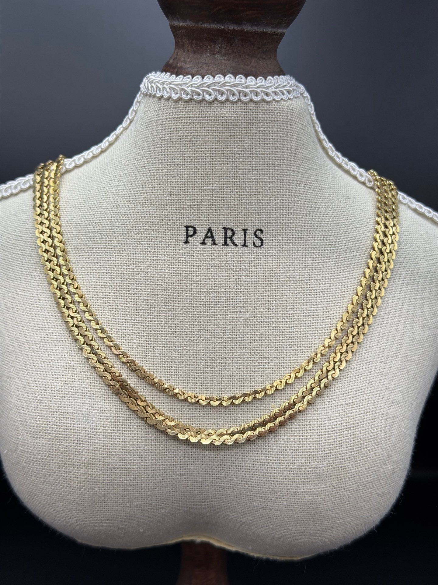 CHRISTIAN DIOR Multiple Layer Necklace