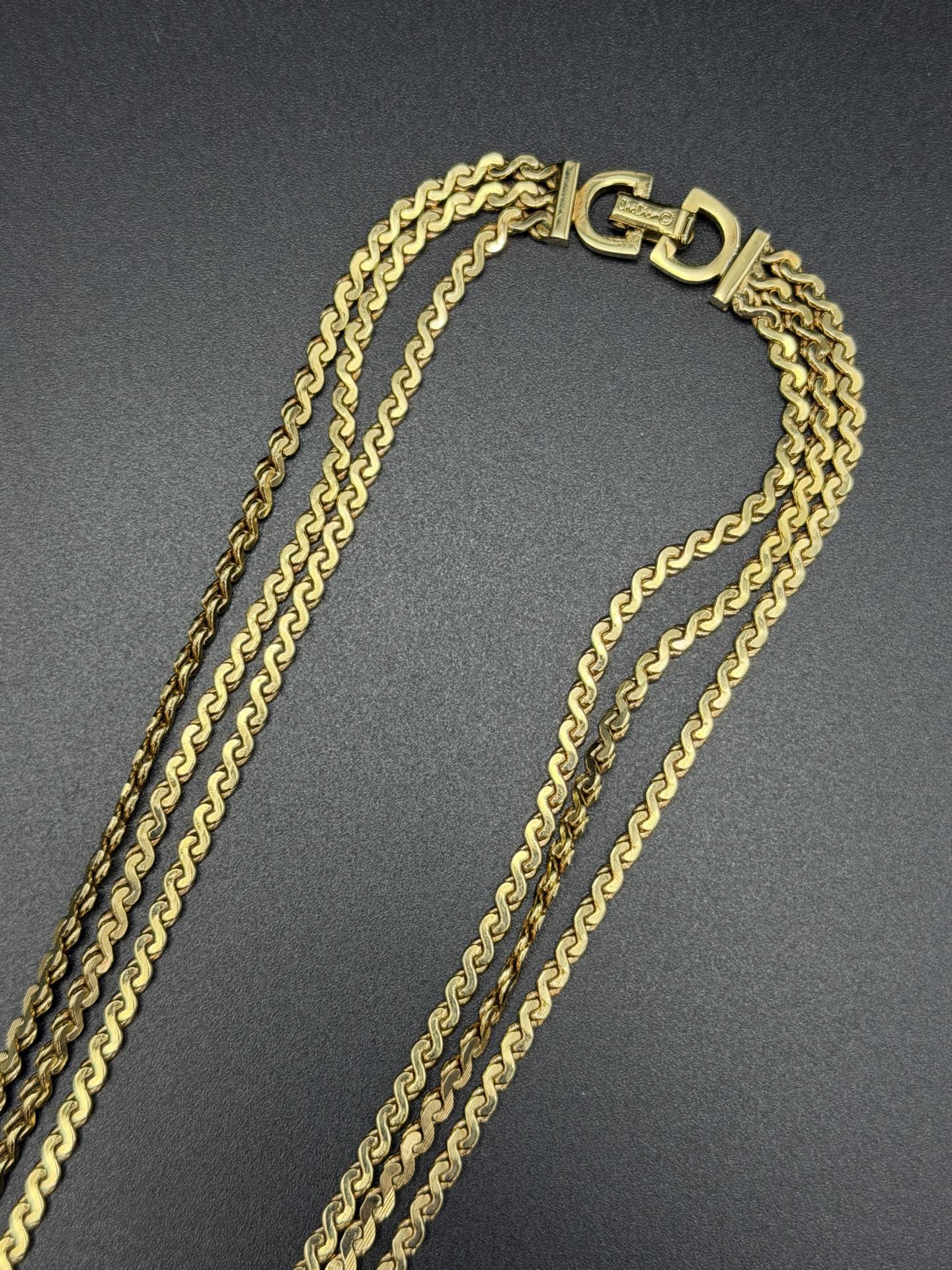 CHRISTIAN DIOR Multiple Layer Necklace