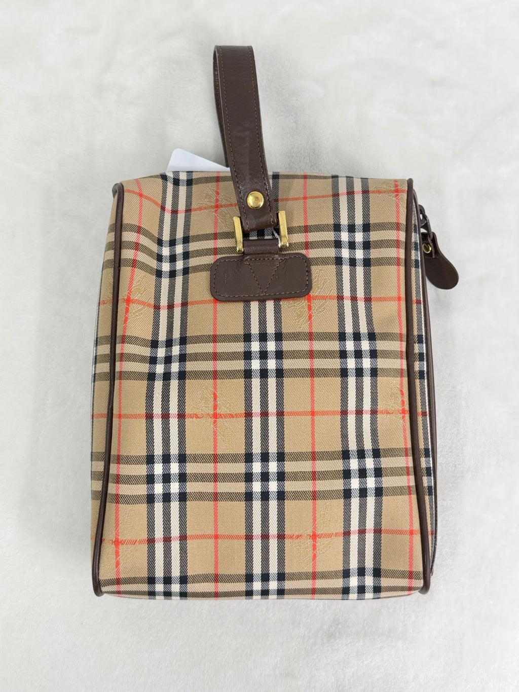 BURBERRY Check Pattern Clutch
