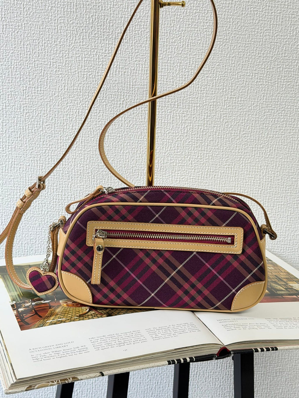 BURBERRY  Check Pattern Shoulderbag