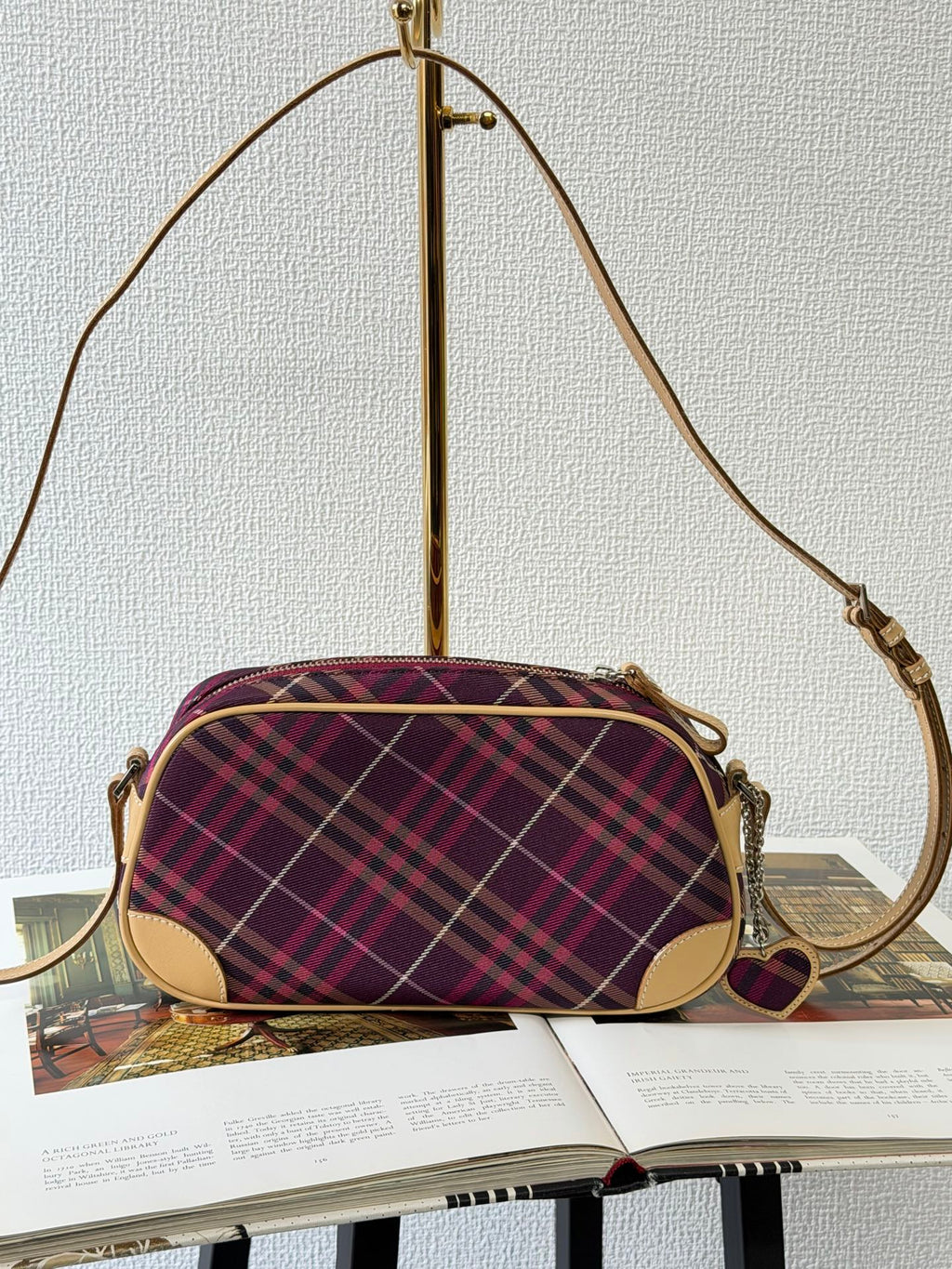 BURBERRY  Check Pattern Shoulderbag