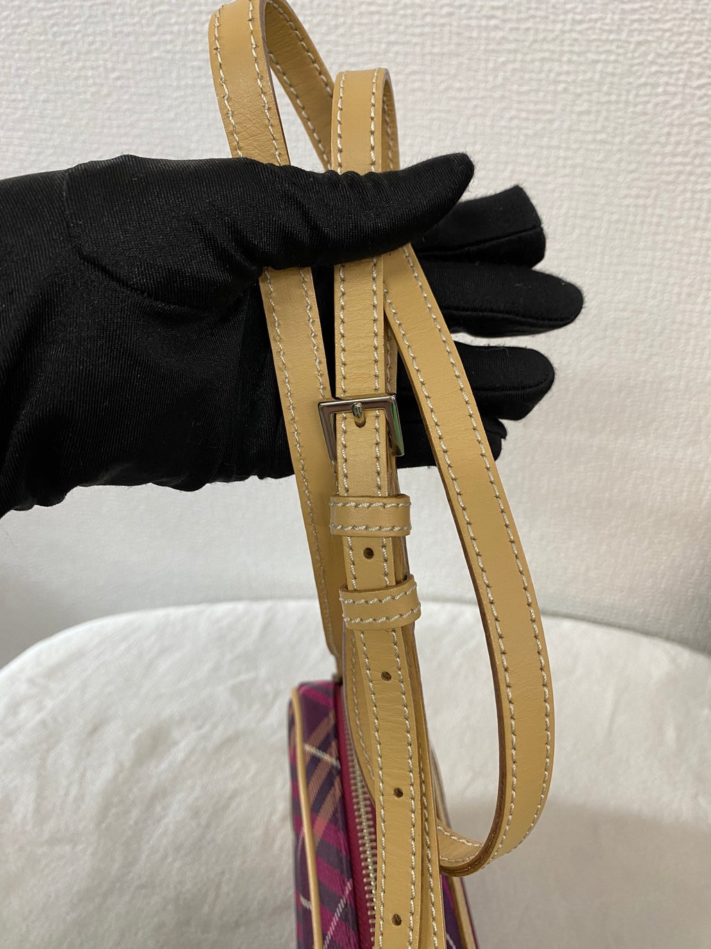 BURBERRY  Check Pattern Shoulderbag