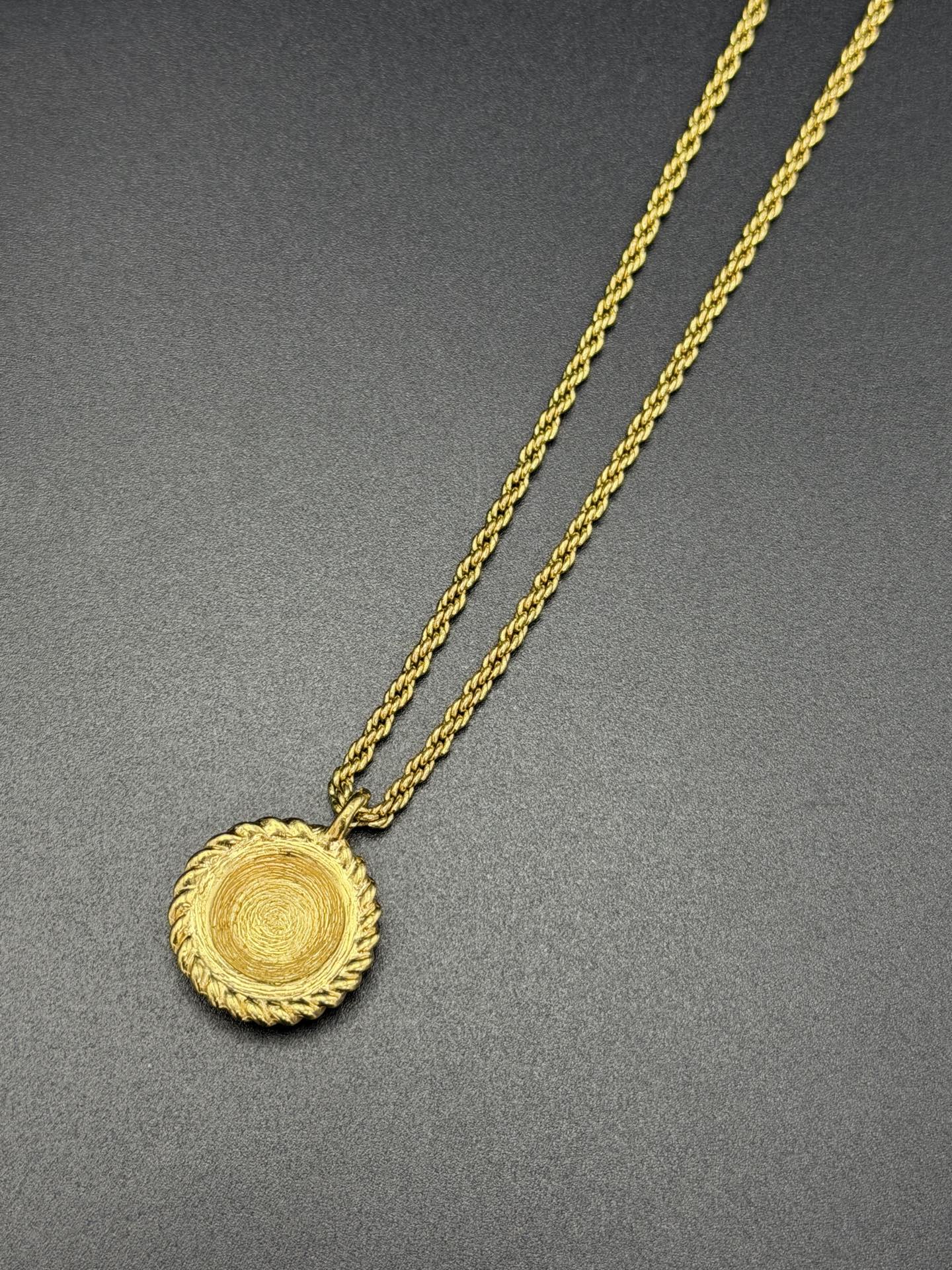 CHRISTIAN DIOR CD Logo Necklace