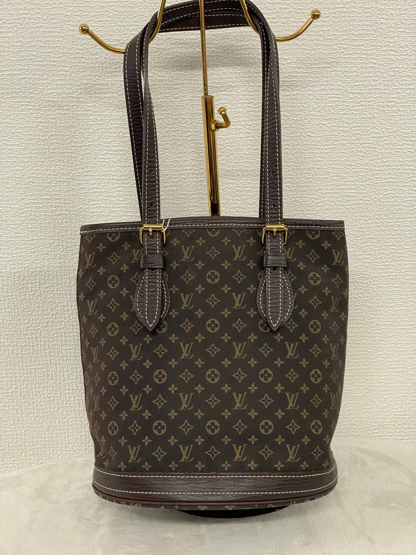 LOUIS VUITTON Monogram Denim Bucket Shoulderbag Set