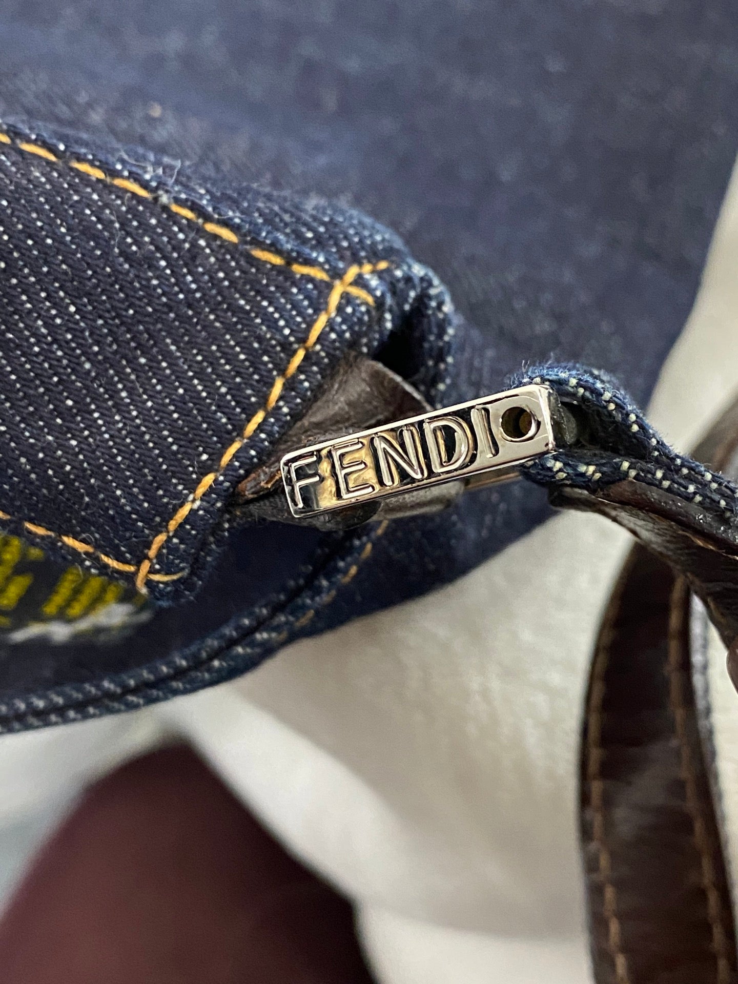 FENDI Borsa In Jeans Beagutte Shoulderbag