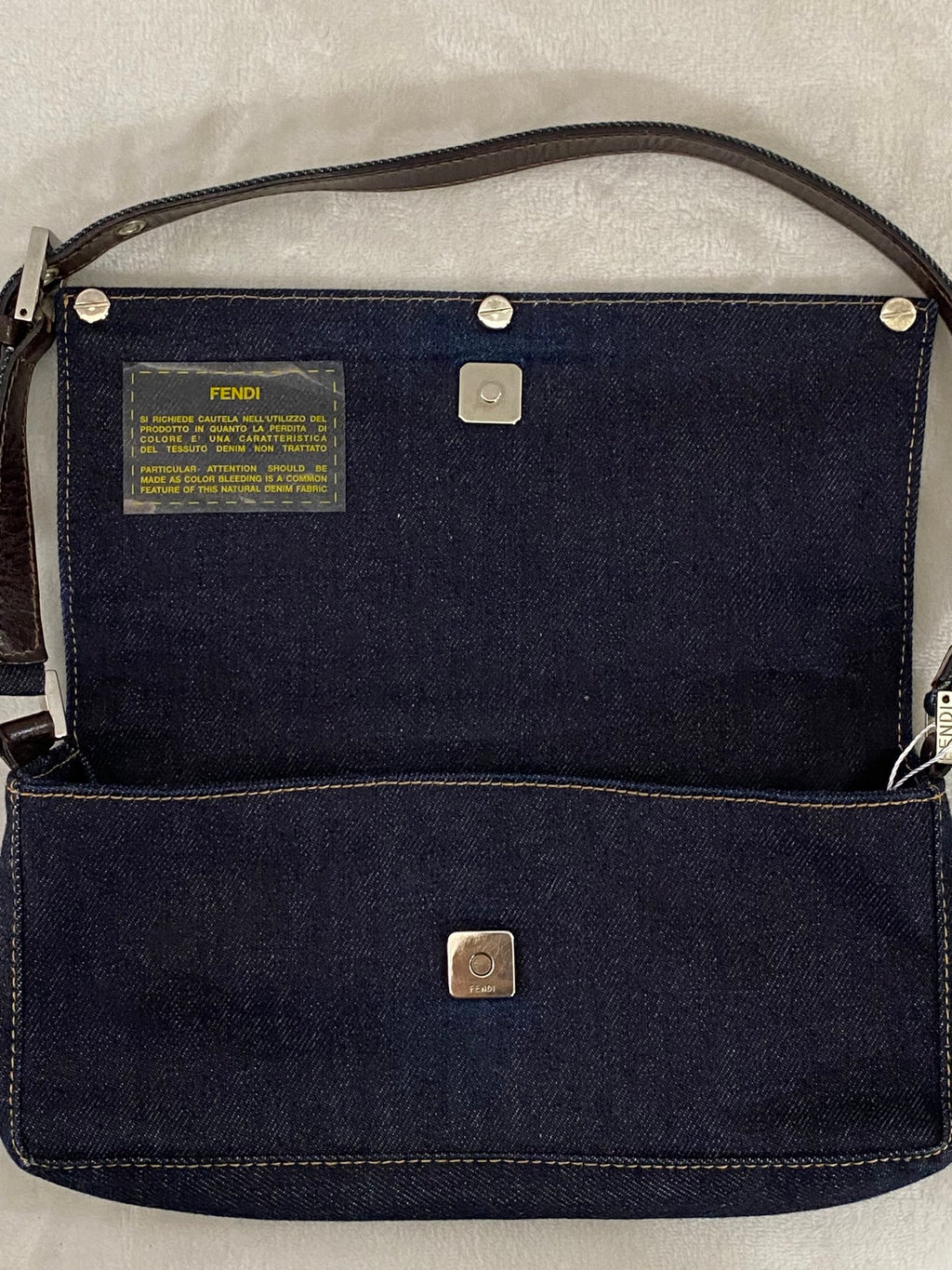 FENDI Borsa In Jeans Beagutte Shoulderbag