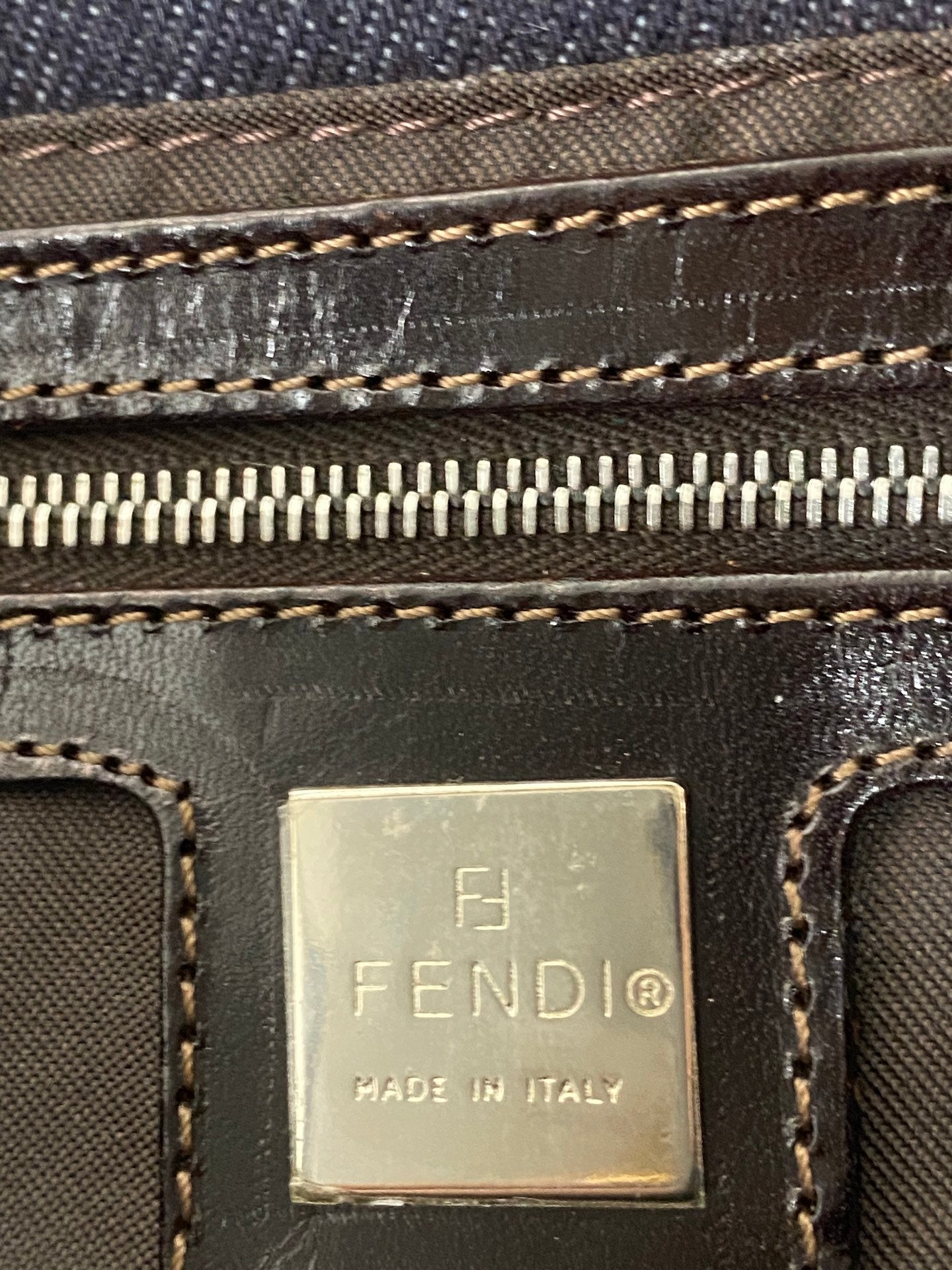 FENDI Borsa In Jeans Beagutte Shoulderbag