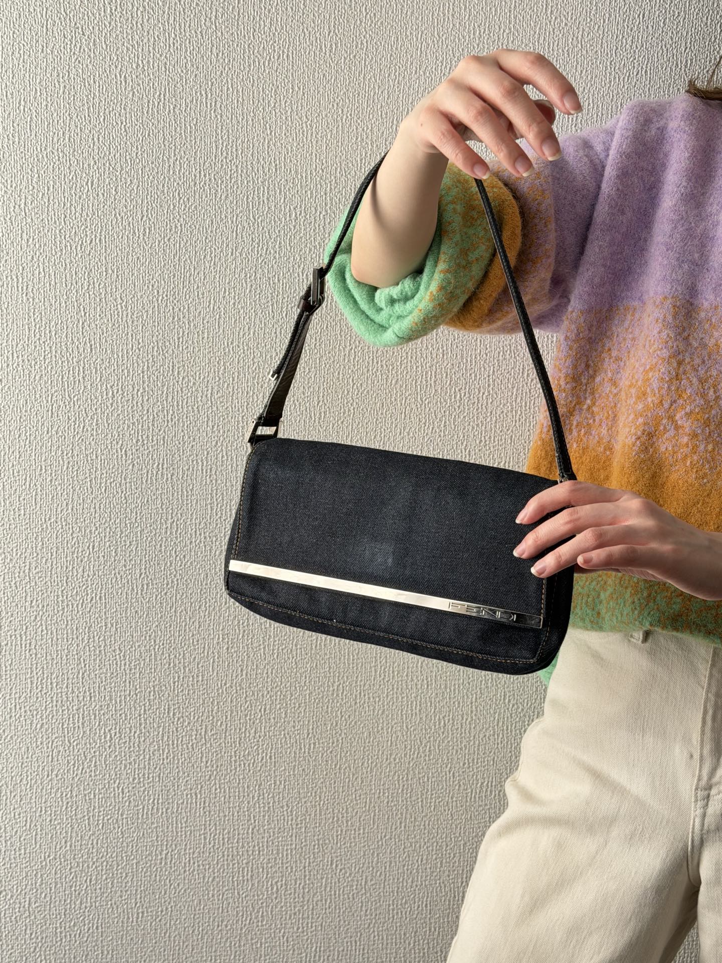 FENDI Borsa In Jeans Beagutte Shoulderbag