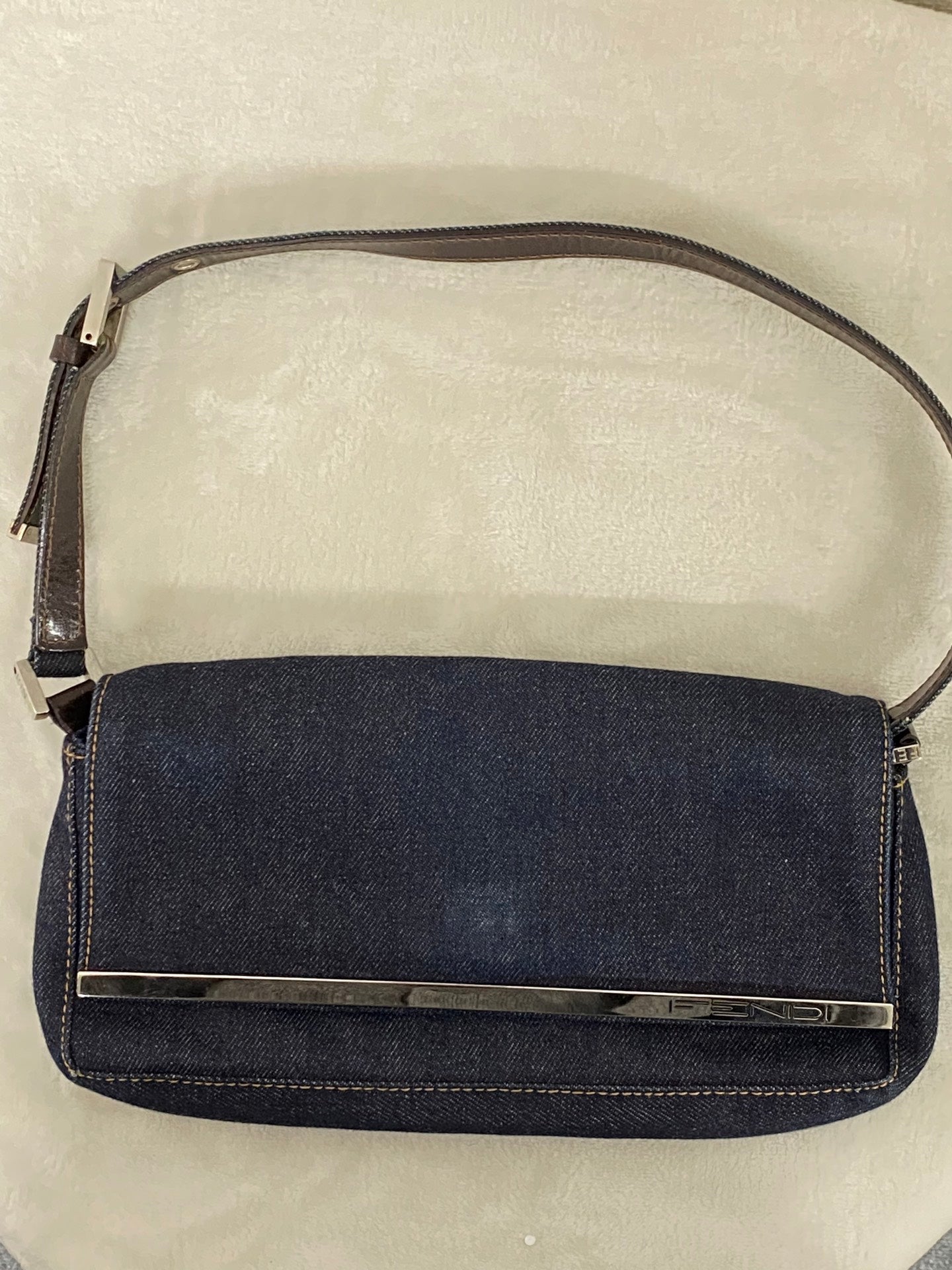 FENDI Borsa In Jeans Beagutte Shoulderbag