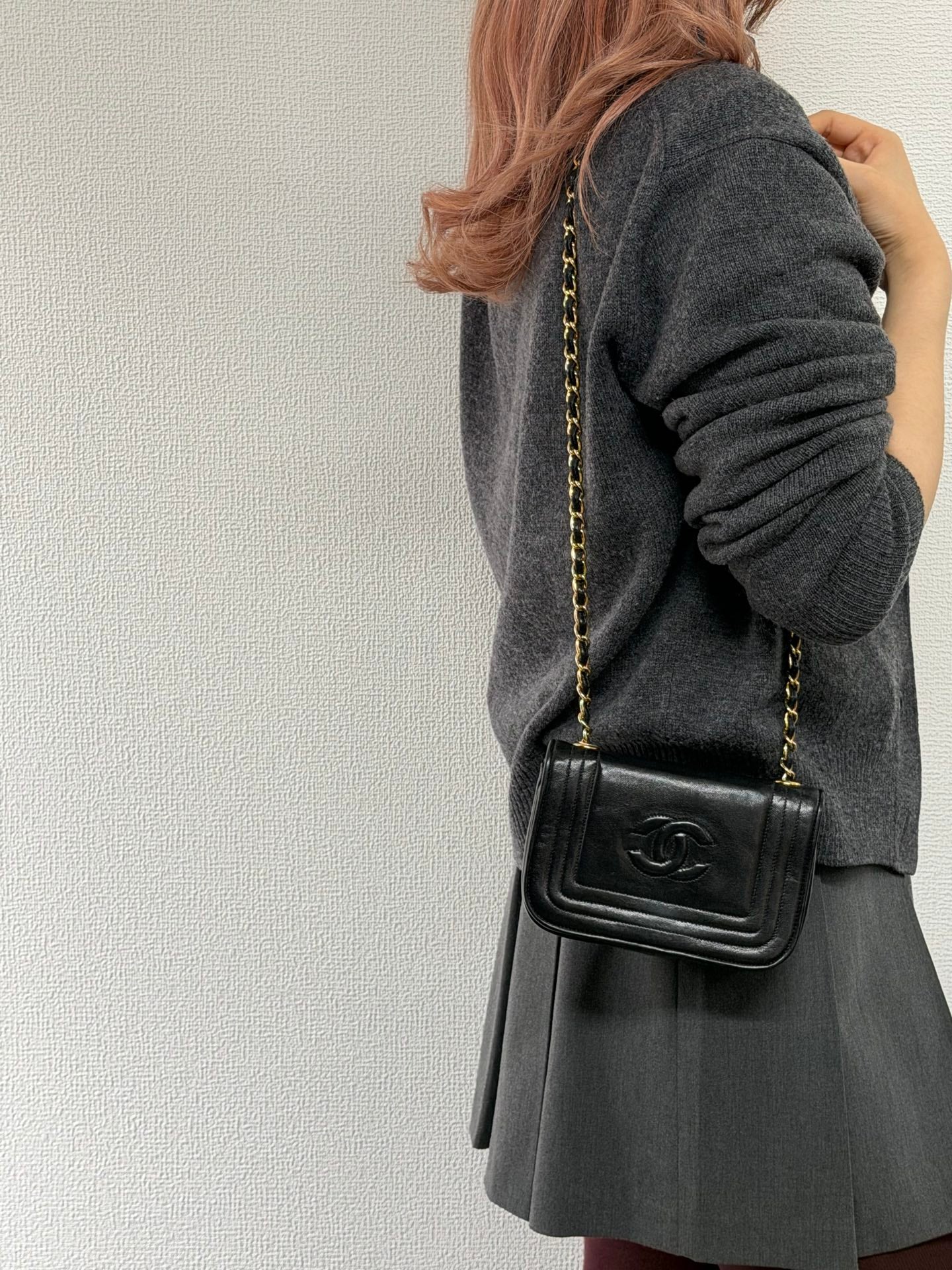 CHANEL Lambskin DoubleC Chainbag