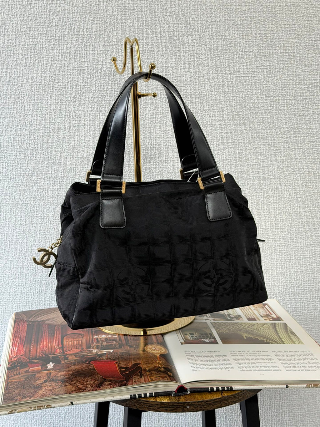CHANE Ice Cube Canvas Handbag