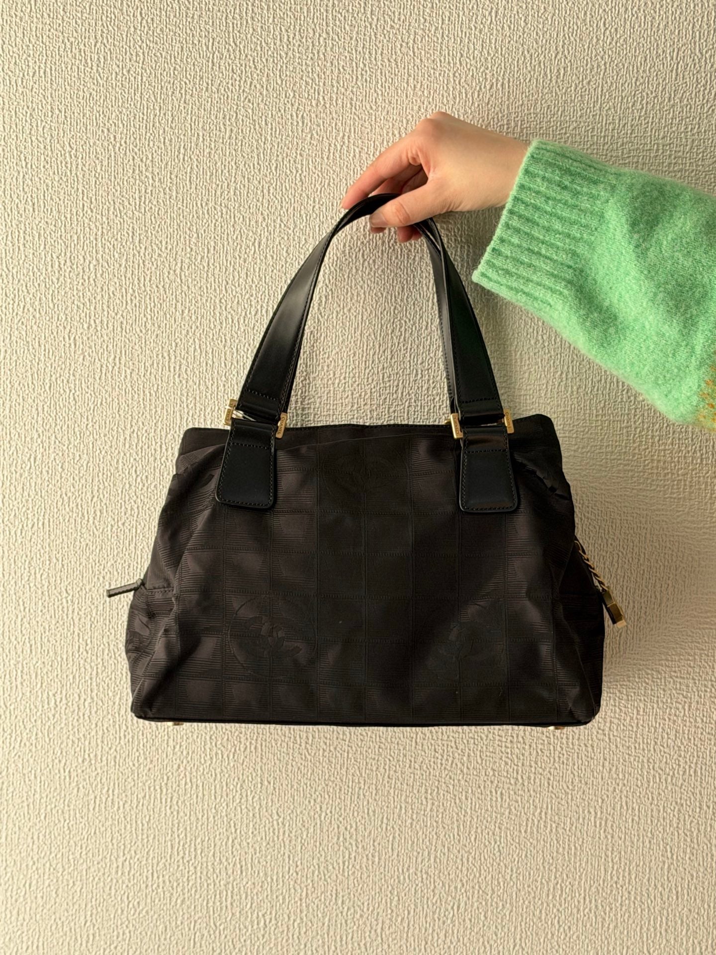 CHANE Ice Cube Canvas Handbag