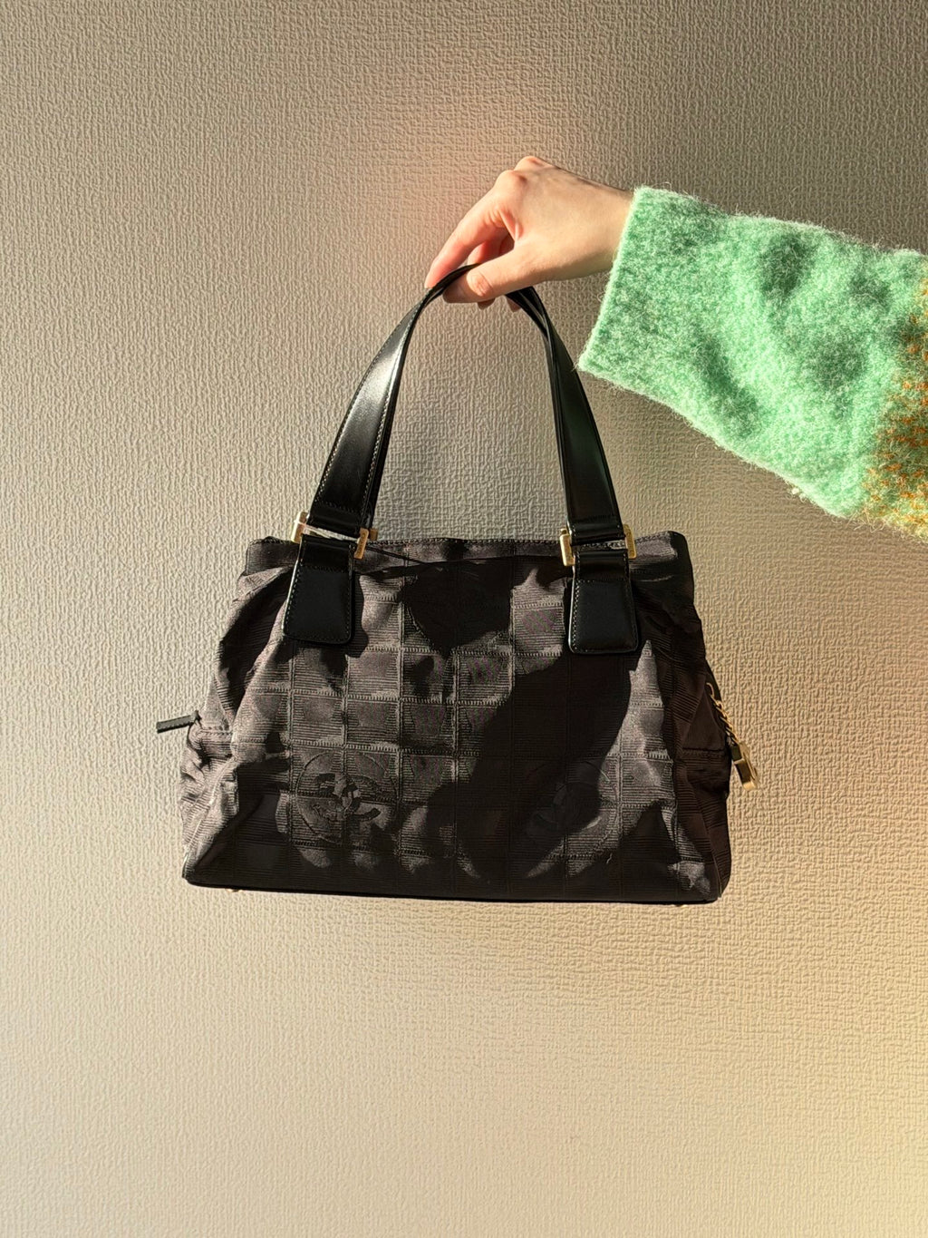 CHANE Ice Cube Canvas Handbag