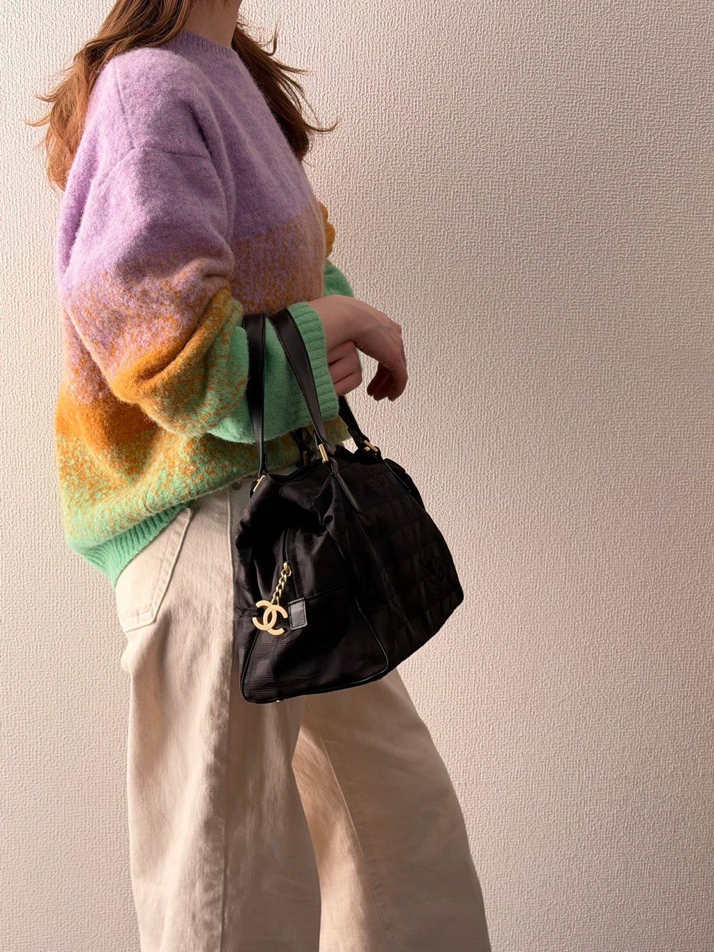 CHANE Ice Cube Canvas Handbag