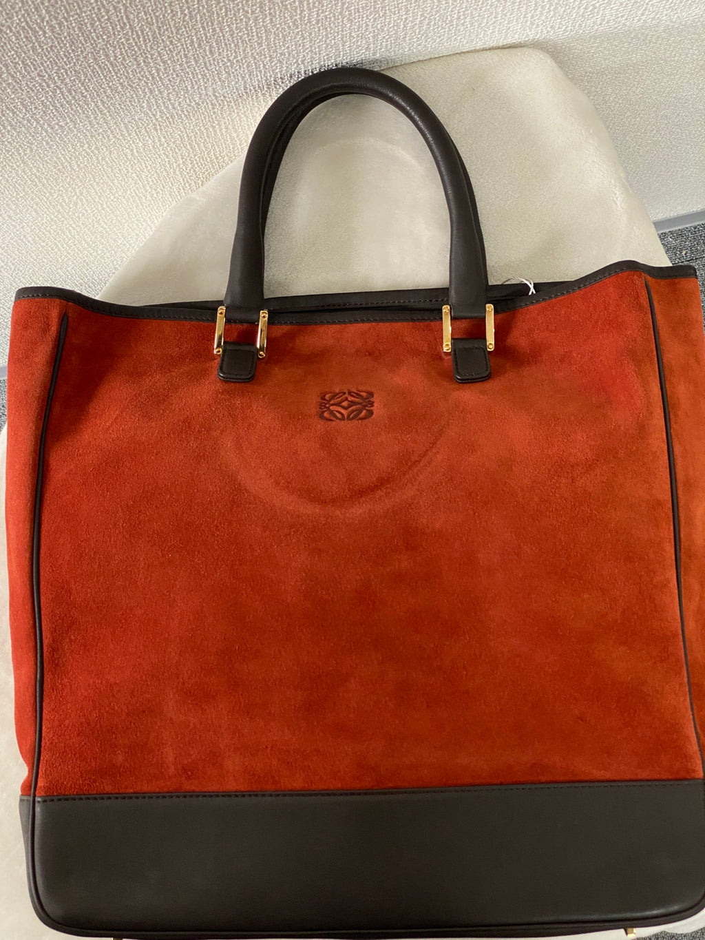 LOEWE Suede Leather Totebag