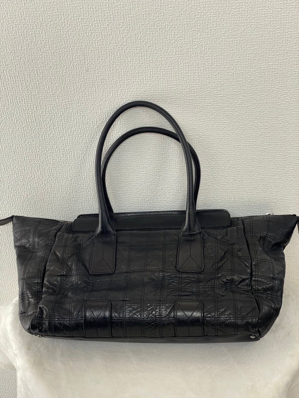 CHANEL Ice Cube Collection Leather Handbag