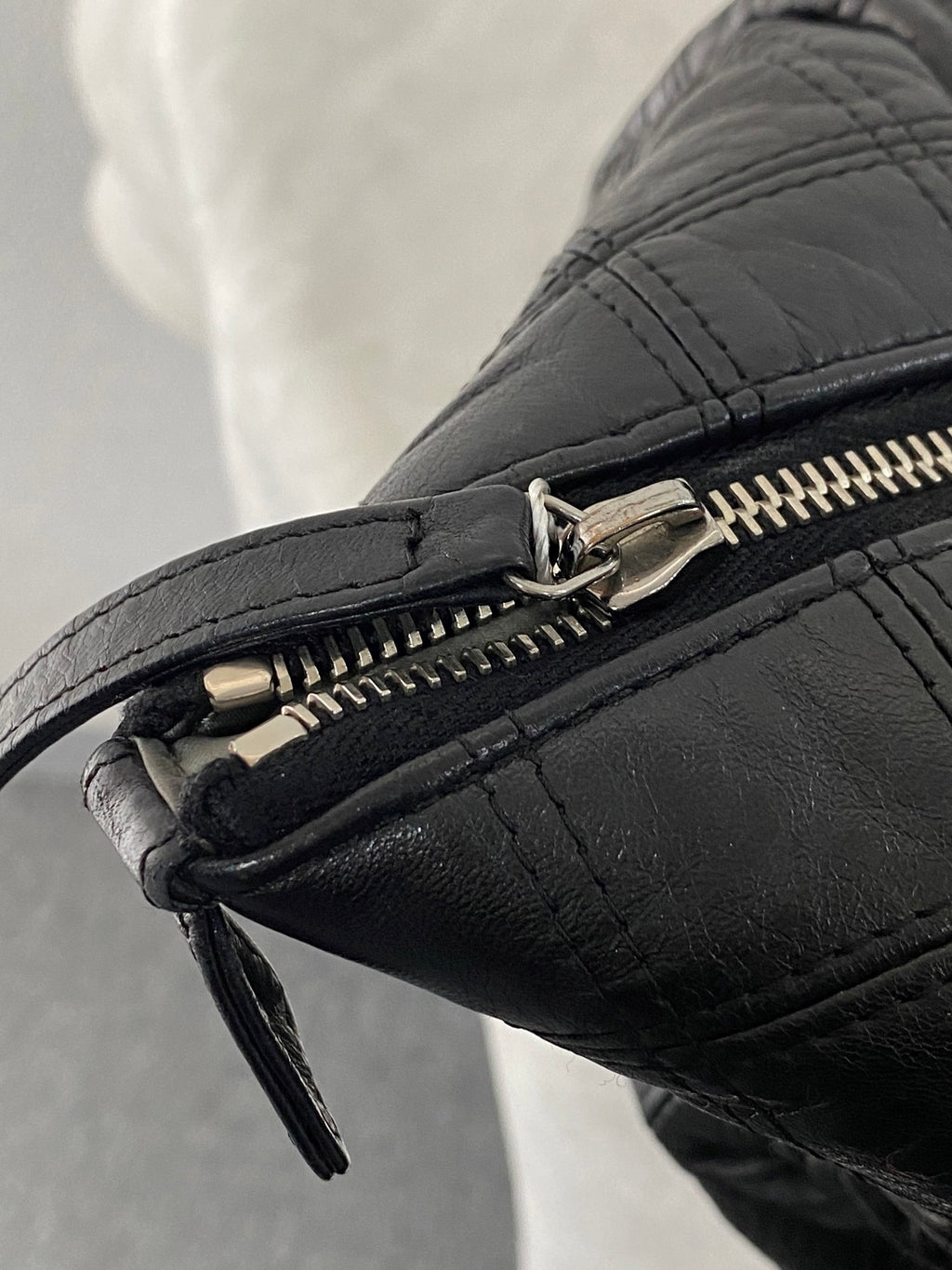CHANEL Ice Cube Collection Leather Handbag
