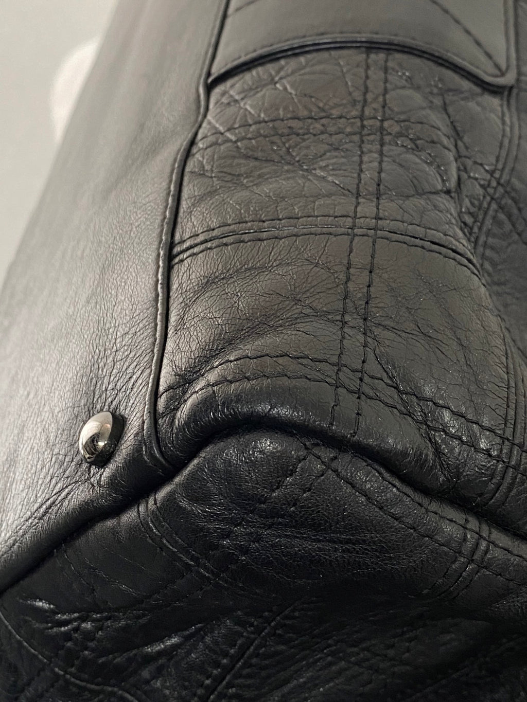 CHANEL Ice Cube Collection Leather Handbag