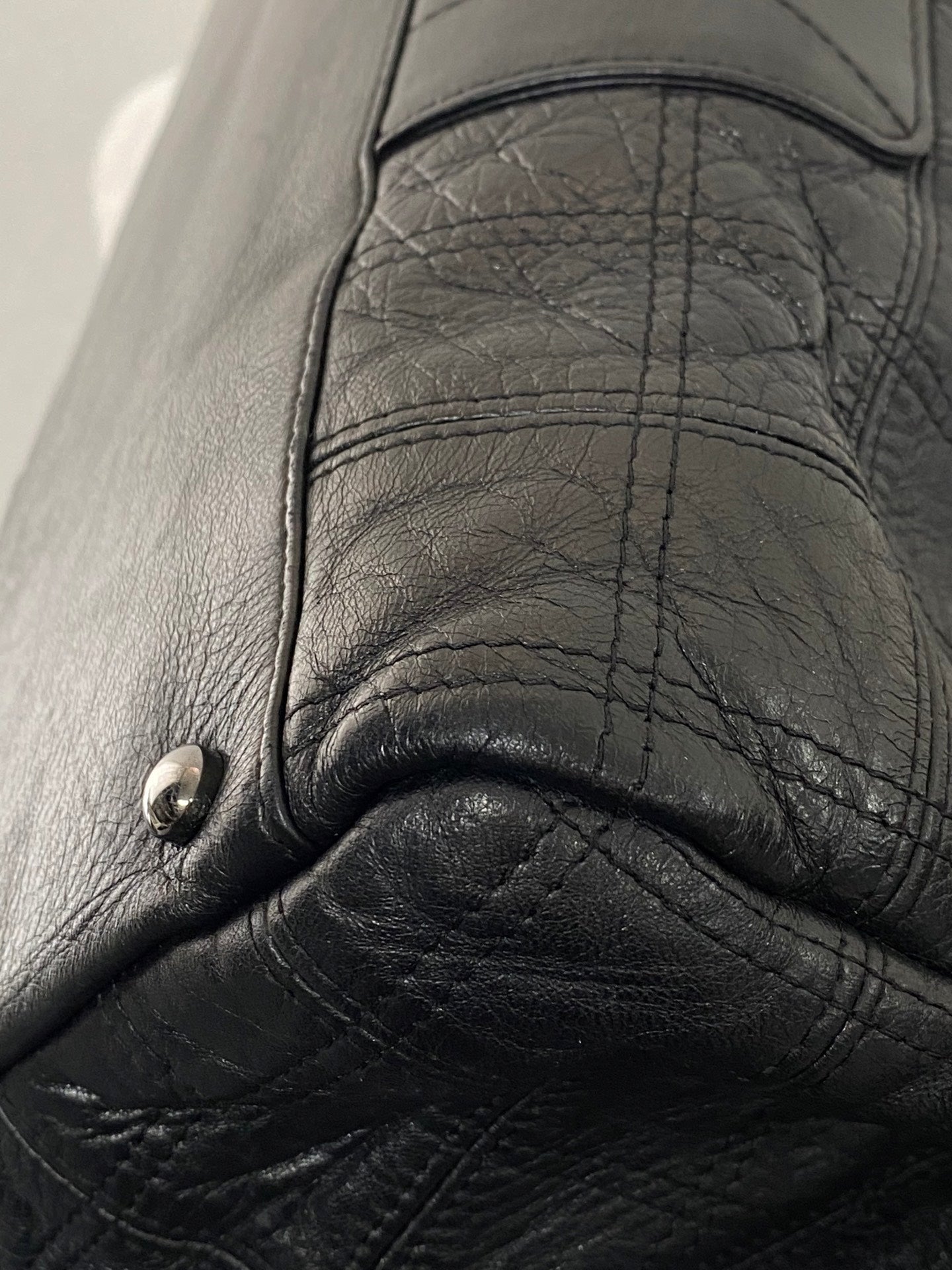 CHANEL Ice Cube Collection Leather Handbag