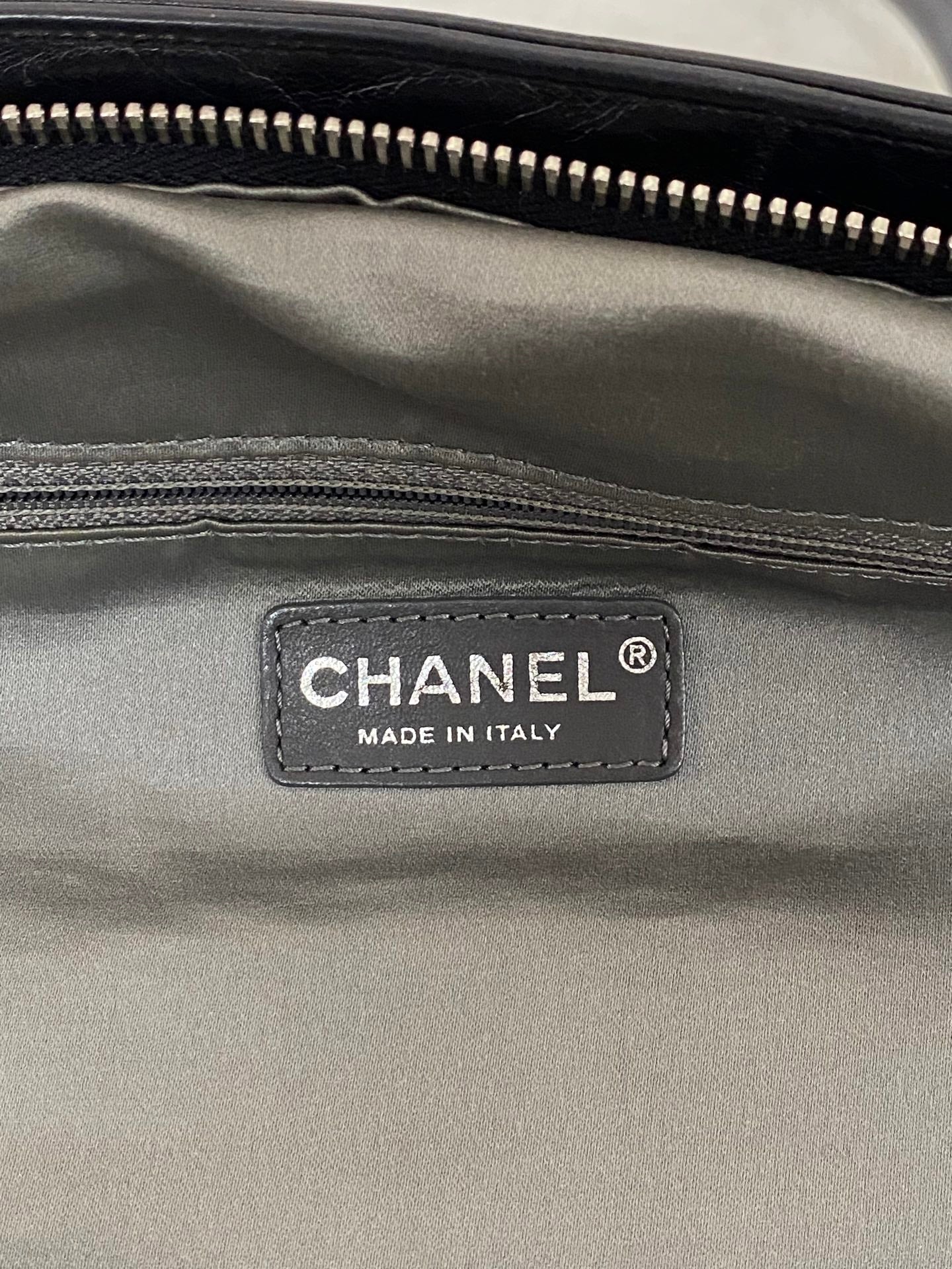 CHANEL Ice Cube Collection Leather Handbag