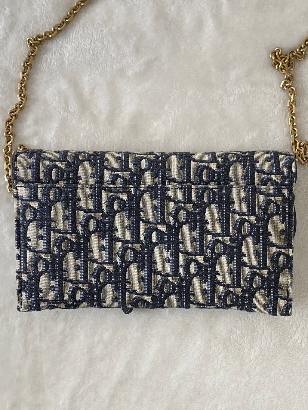 CHRISTIAN DIOR Saddle Oblique WOC Chainbag Set