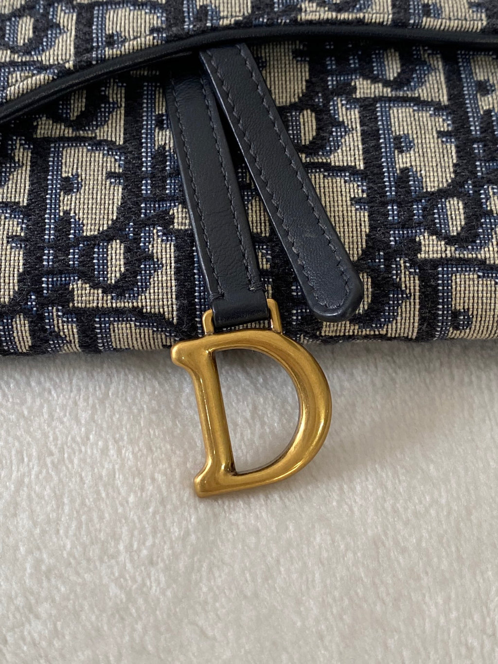 CHRISTIAN DIOR Saddle Oblique WOC Chainbag Set