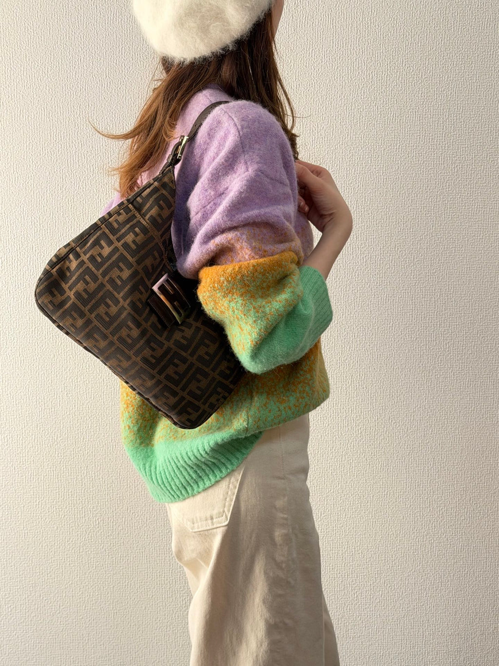 FENDI Zucca Hobo Shoulderbag