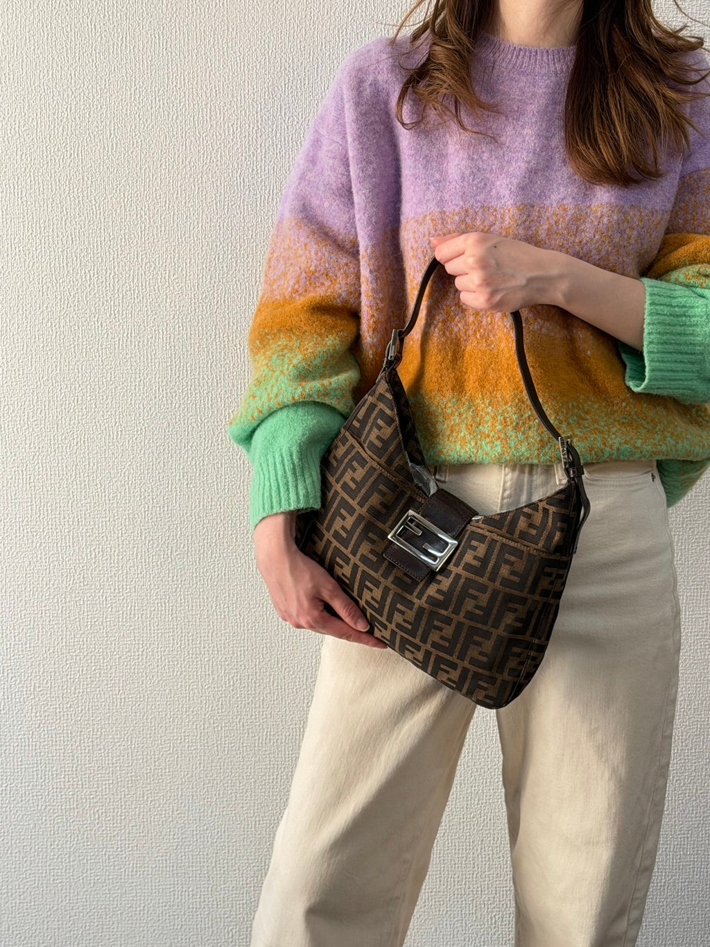 FENDI Zucca Hobo Shoulderbag