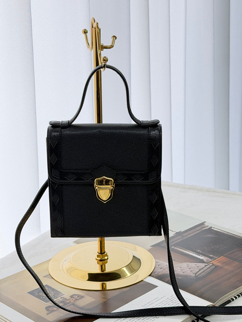 Yves Saint Laurent Genuine Mini Kelly Crossbody Handbag
