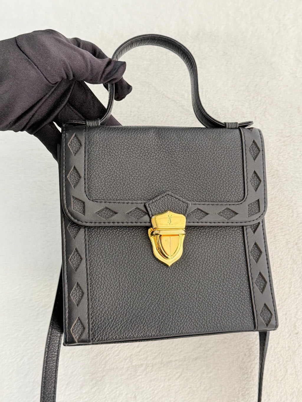 Yves Saint Laurent Genuine Mini Kelly Crossbody Handbag