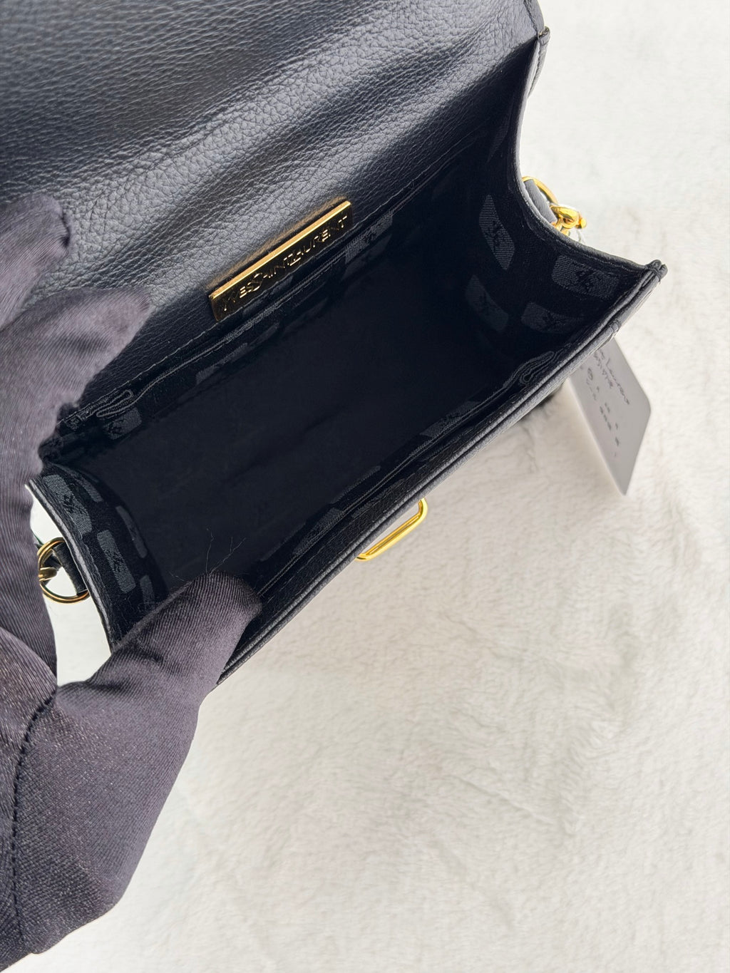 Yves Saint Laurent Genuine Mini Kelly Crossbody Handbag