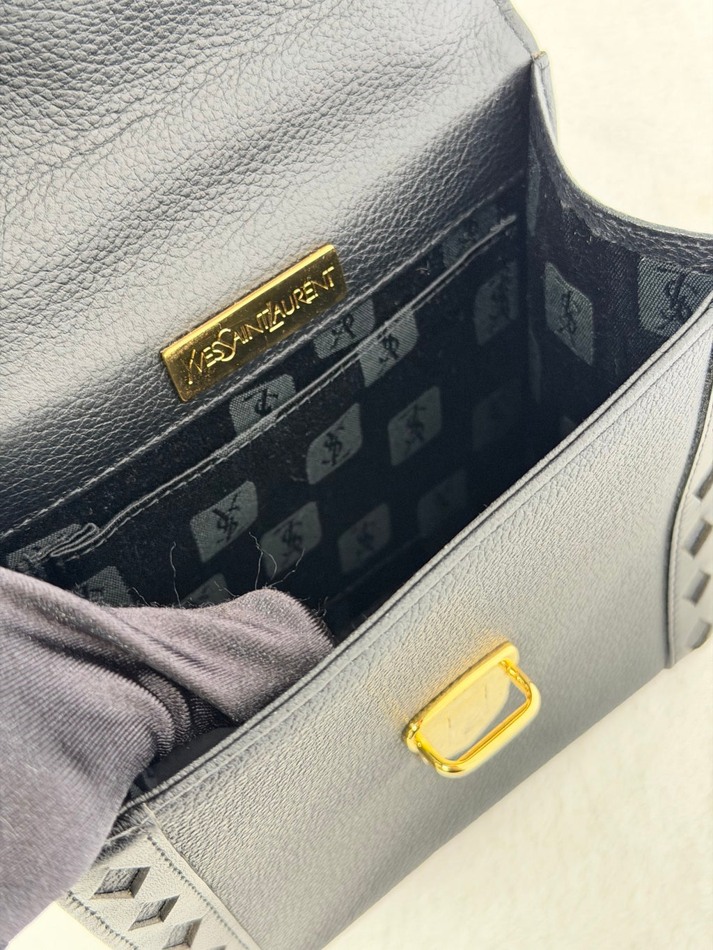 Yves Saint Laurent Genuine Mini Kelly Crossbody Handbag