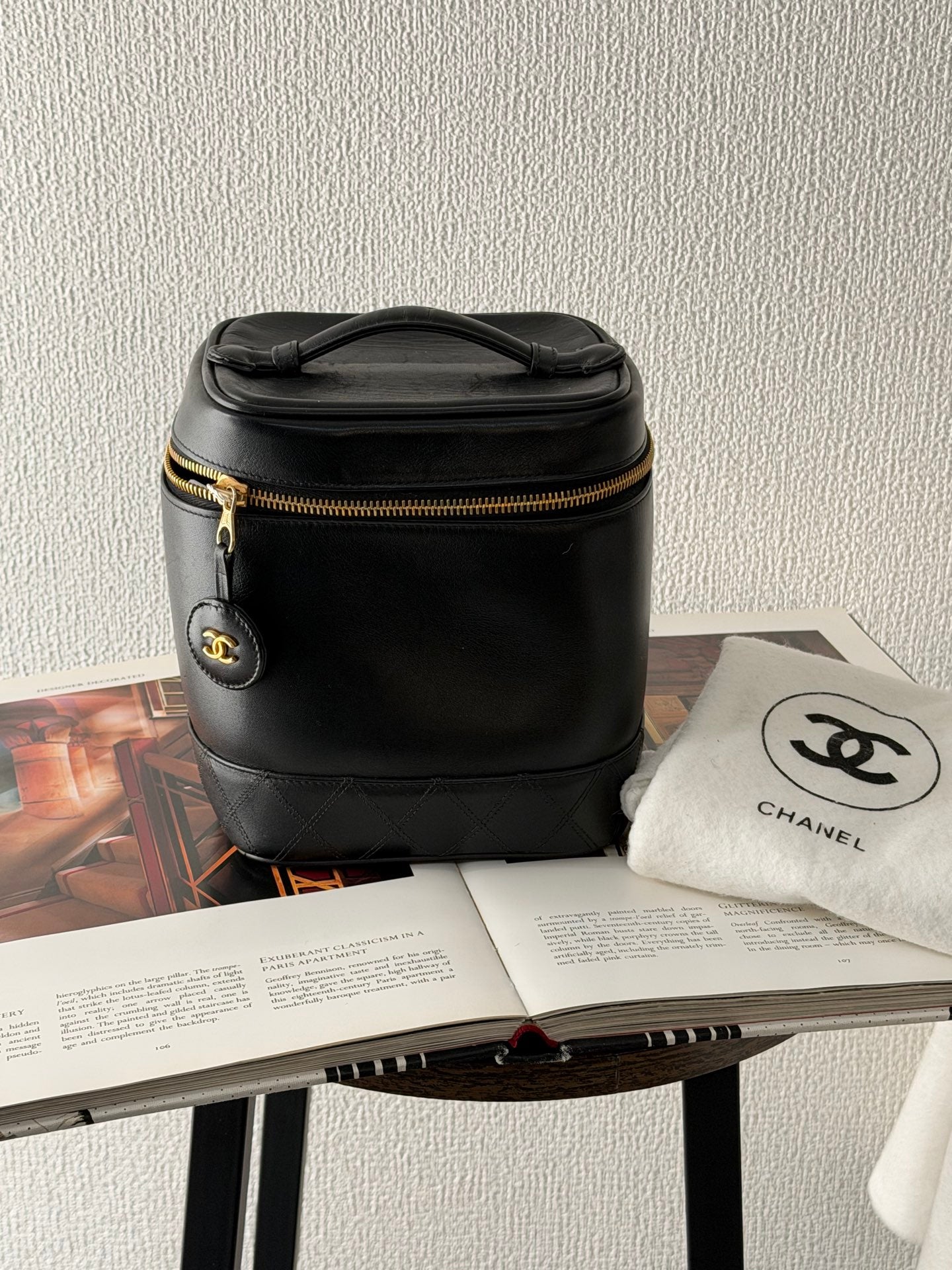 CHANEL Genuine Double-C Vinyl Handbag