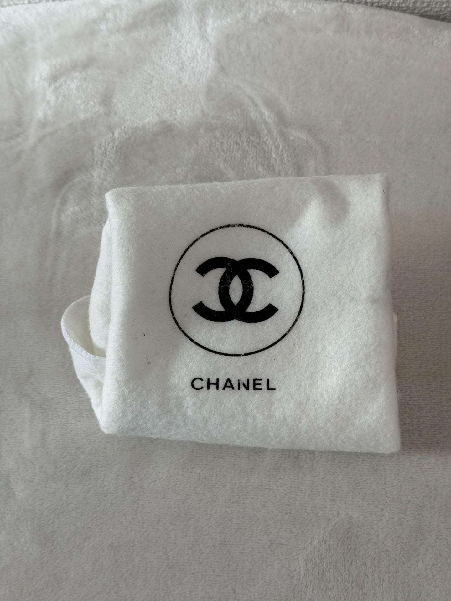 CHANEL Genuine Double-C Vinyl Handbag