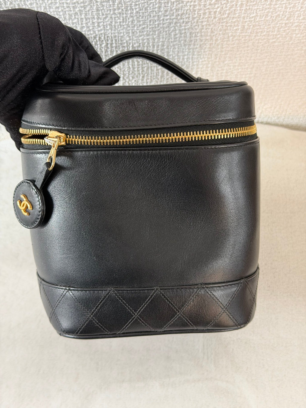 CHANEL Genuine Double-C Vinyl Handbag