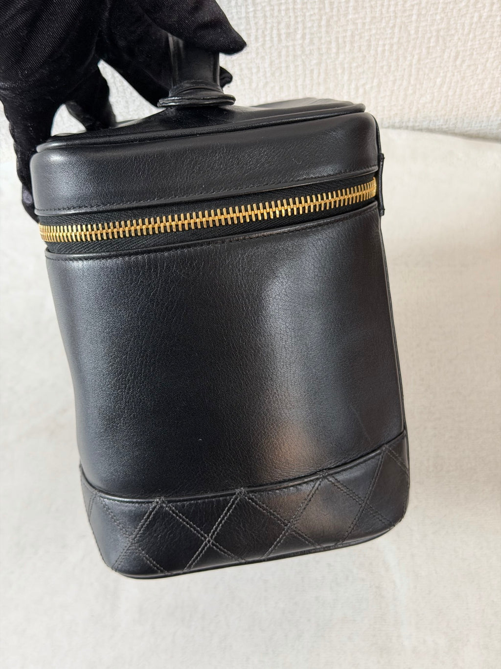 CHANEL Genuine Double-C Vinyl Handbag