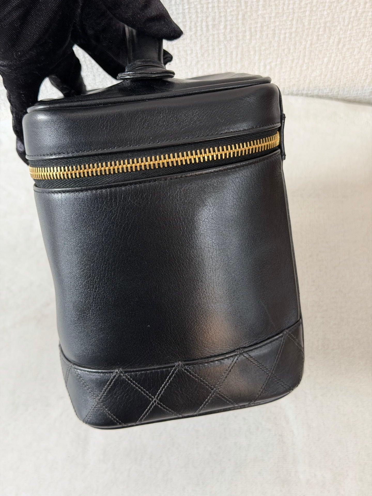 CHANEL Genuine Double-C Vinyl Handbag